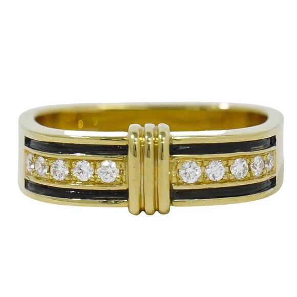 Atelier Ar Diamond 0.13ct Ring K18 Yellow Gold US 5.5 6.4g - Picture 1 of 8